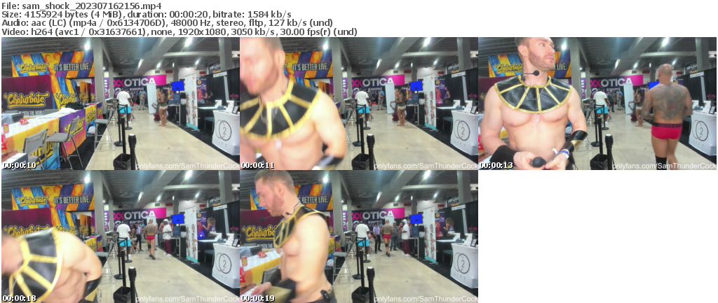 Preview thumb from sam_shock on 2023-07-16 @ chaturbate