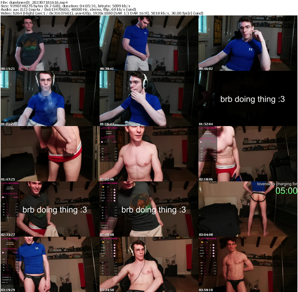 Preview thumb from dumbnerd3 on 2023-07-18 @ chaturbate