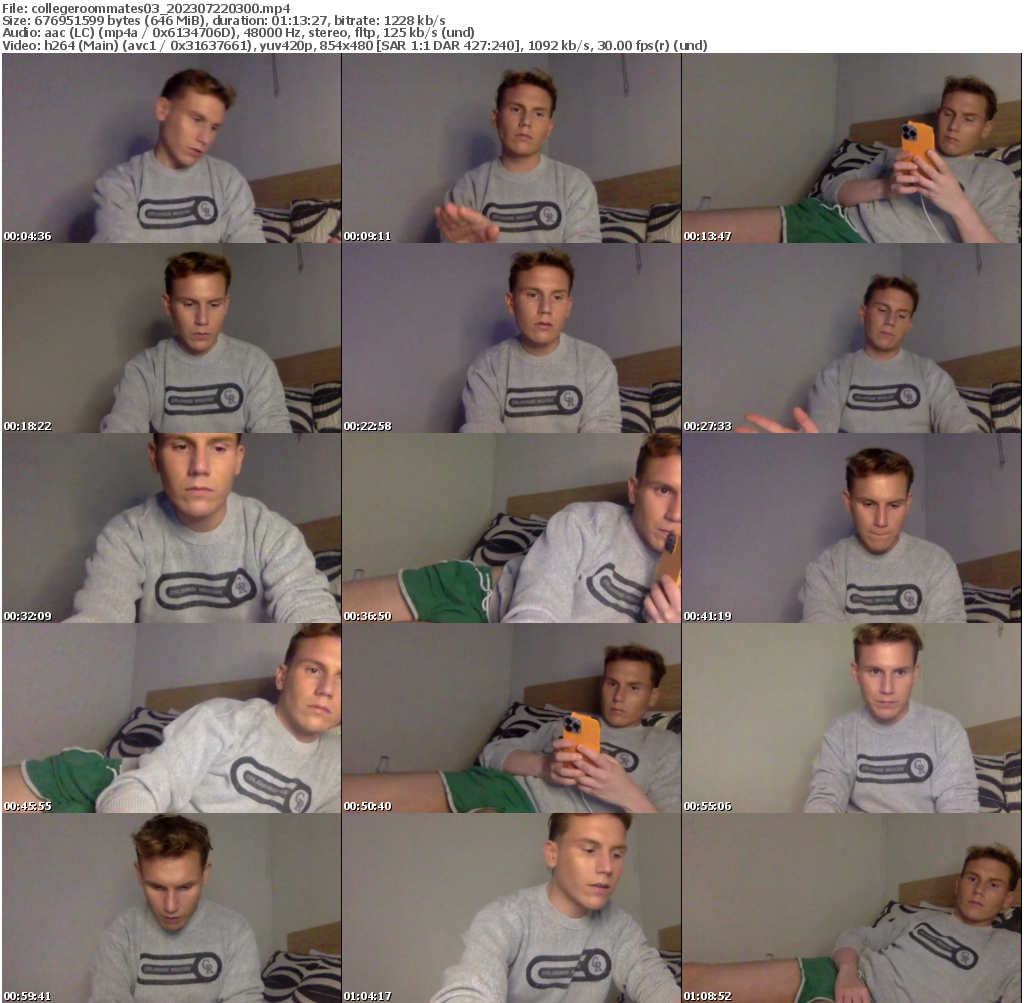 Preview thumb from collegeroommates03 on 2023-07-22 @ chaturbate