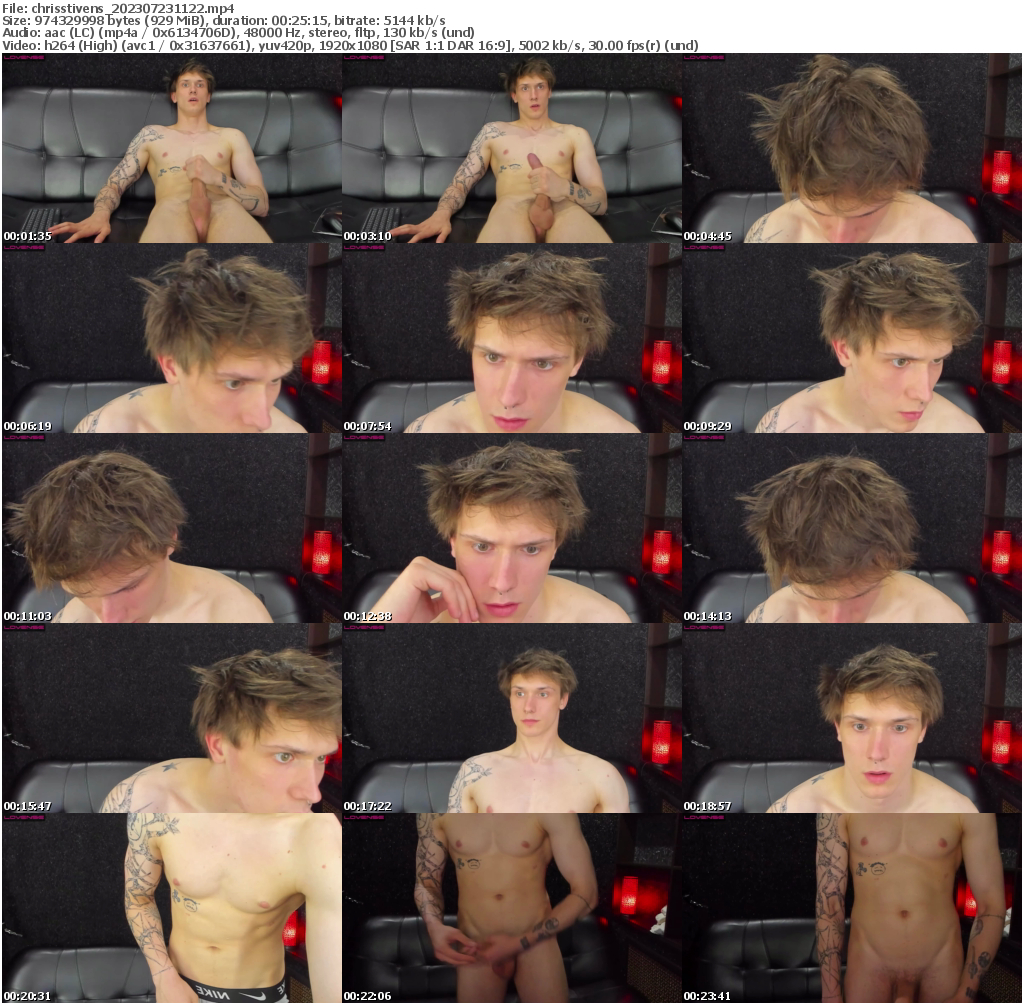 Preview thumb from chrisstivens on 2023-07-23 @ chaturbate