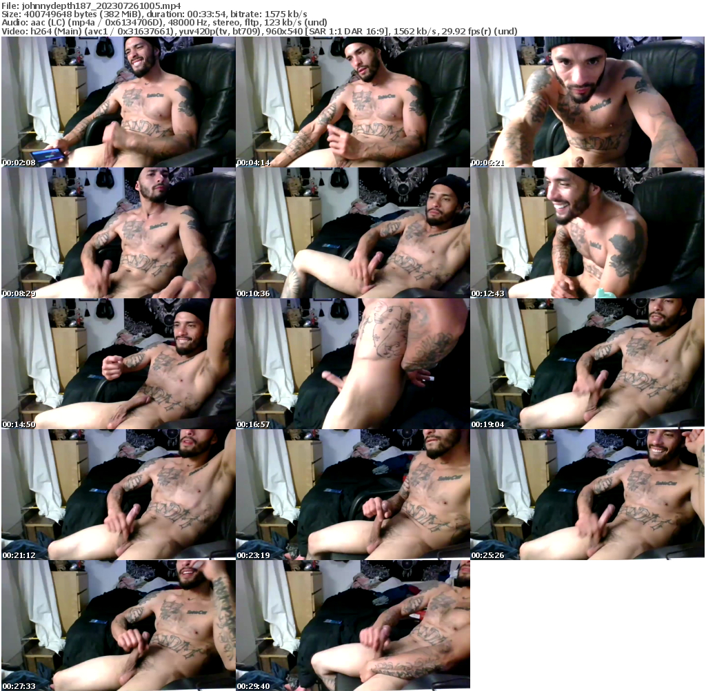 Preview thumb from johnnydepth187 on 2023-07-26 @ chaturbate