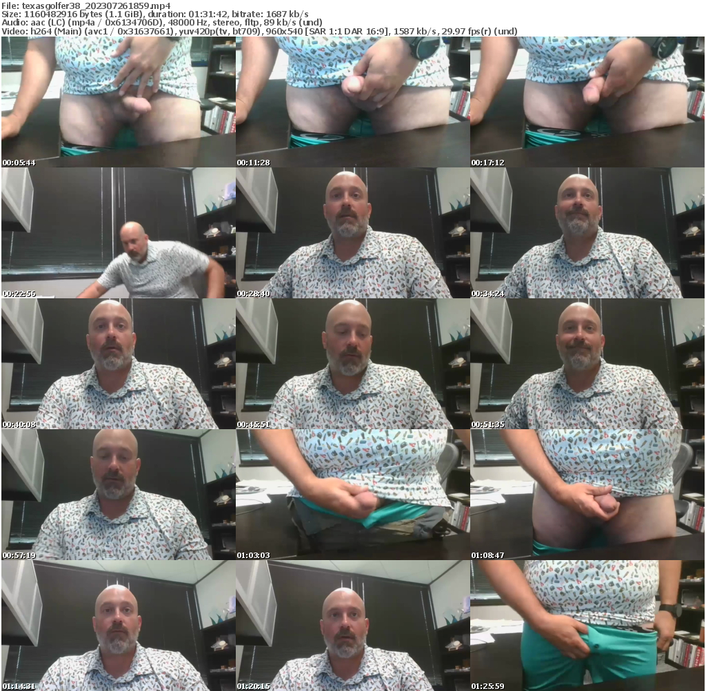 Preview thumb from texasgolfer38 on 2023-07-26 @ chaturbate