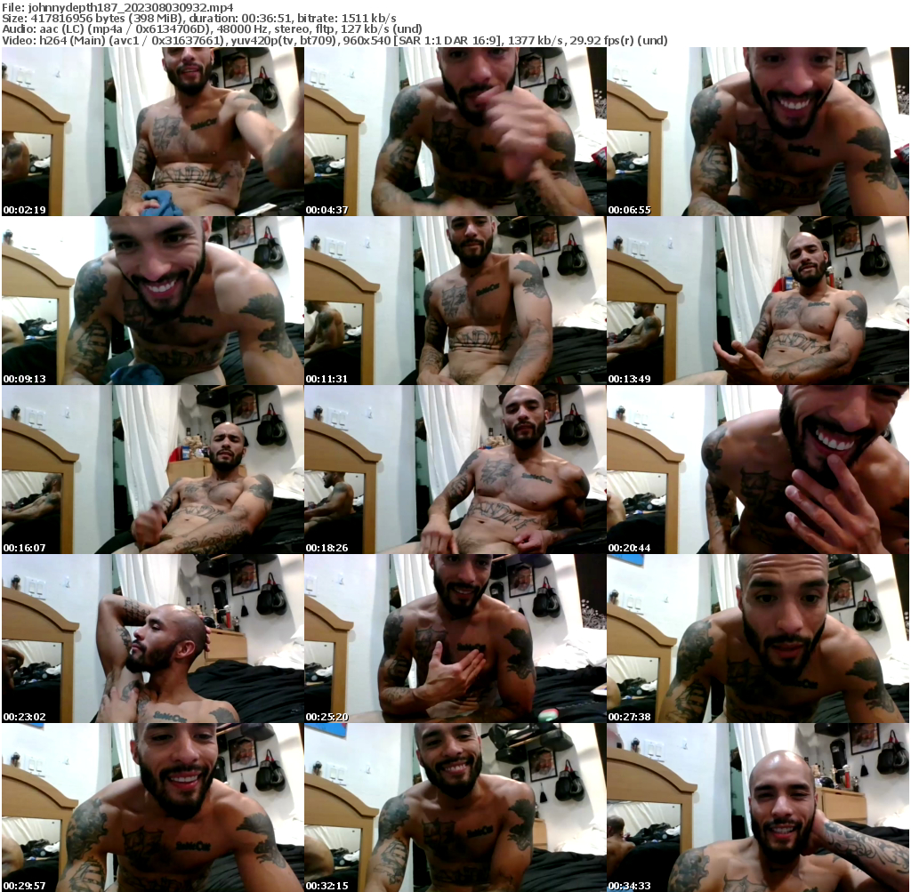 Preview thumb from johnnydepth187 on 2023-08-03 @ chaturbate