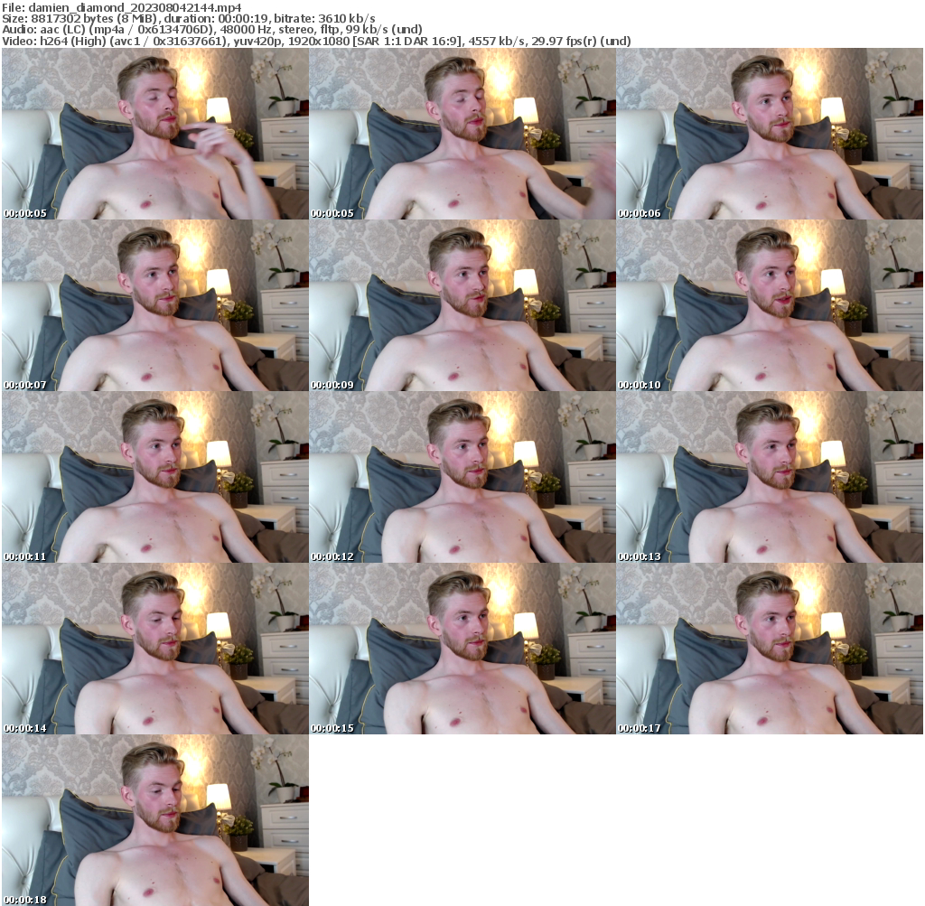 Preview thumb from damien_diamond on 2023-08-04 @ chaturbate
