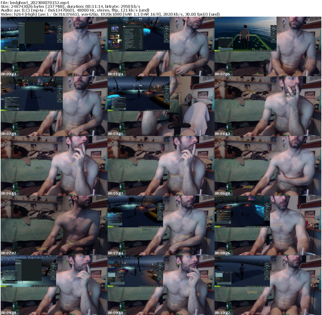 Preview thumb from bedghost on 2023-08-07 @ chaturbate
