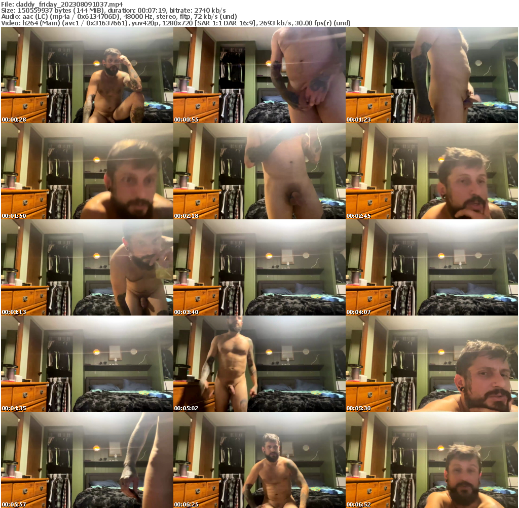 Preview thumb from daddy_friday on 2023-08-09 @ chaturbate