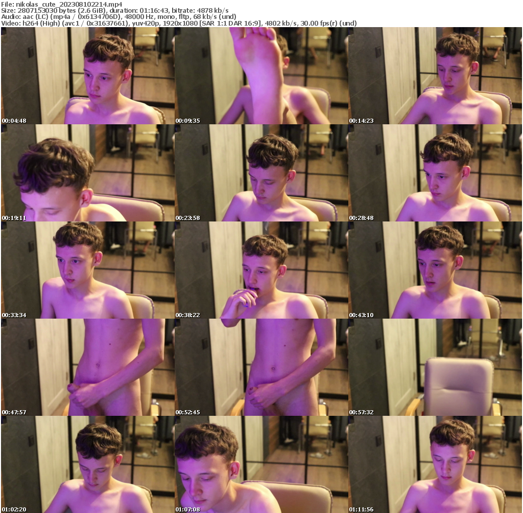 Preview thumb from nikolas_cute on 2023-08-10 @ chaturbate