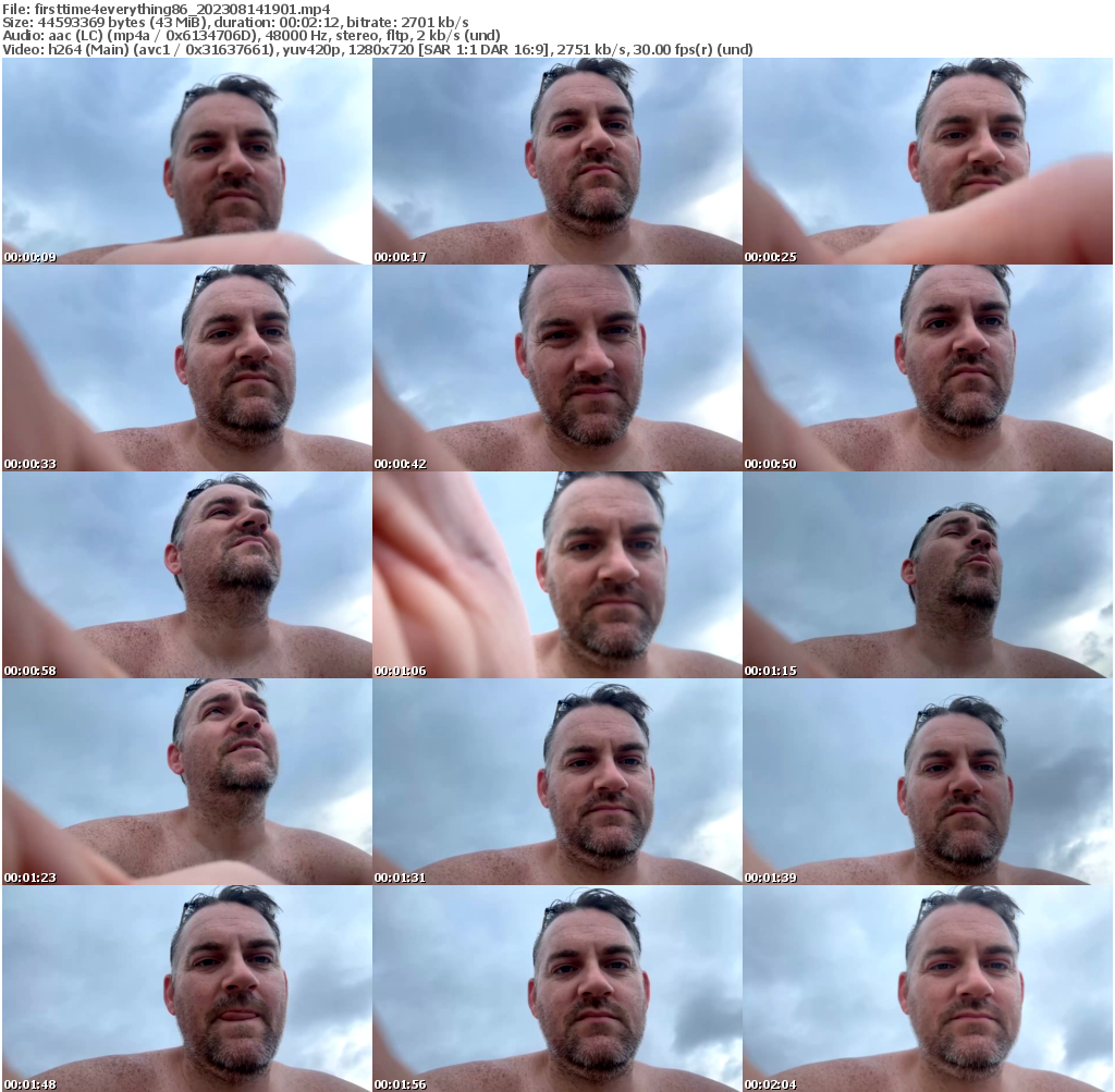 Preview thumb from firsttime4everything86 on 2023-08-14 @ chaturbate