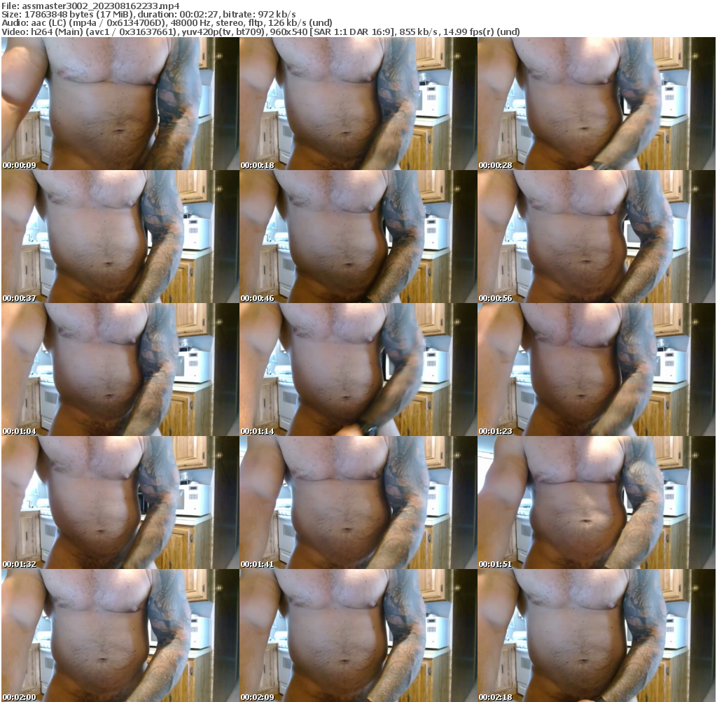 Preview thumb from assmaster3002 on 2023-08-16 @ chaturbate