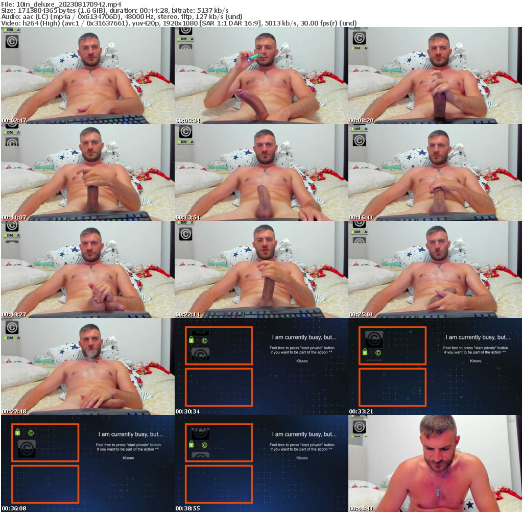 Preview thumb from 10in_deluxe on 2023-08-17 @ chaturbate