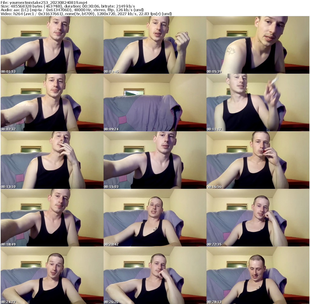 Preview thumb from yournextmistake253 on 2023-08-24 @ chaturbate