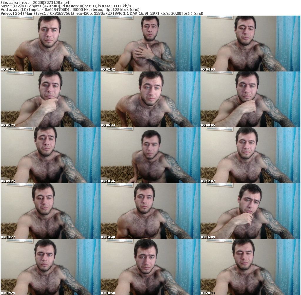 Preview thumb from aaron_royal on 2023-08-27 @ chaturbate
