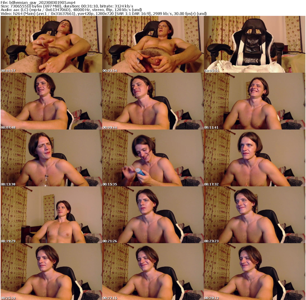 Preview thumb from b0hemian_guy on 2023-08-30 @ chaturbate