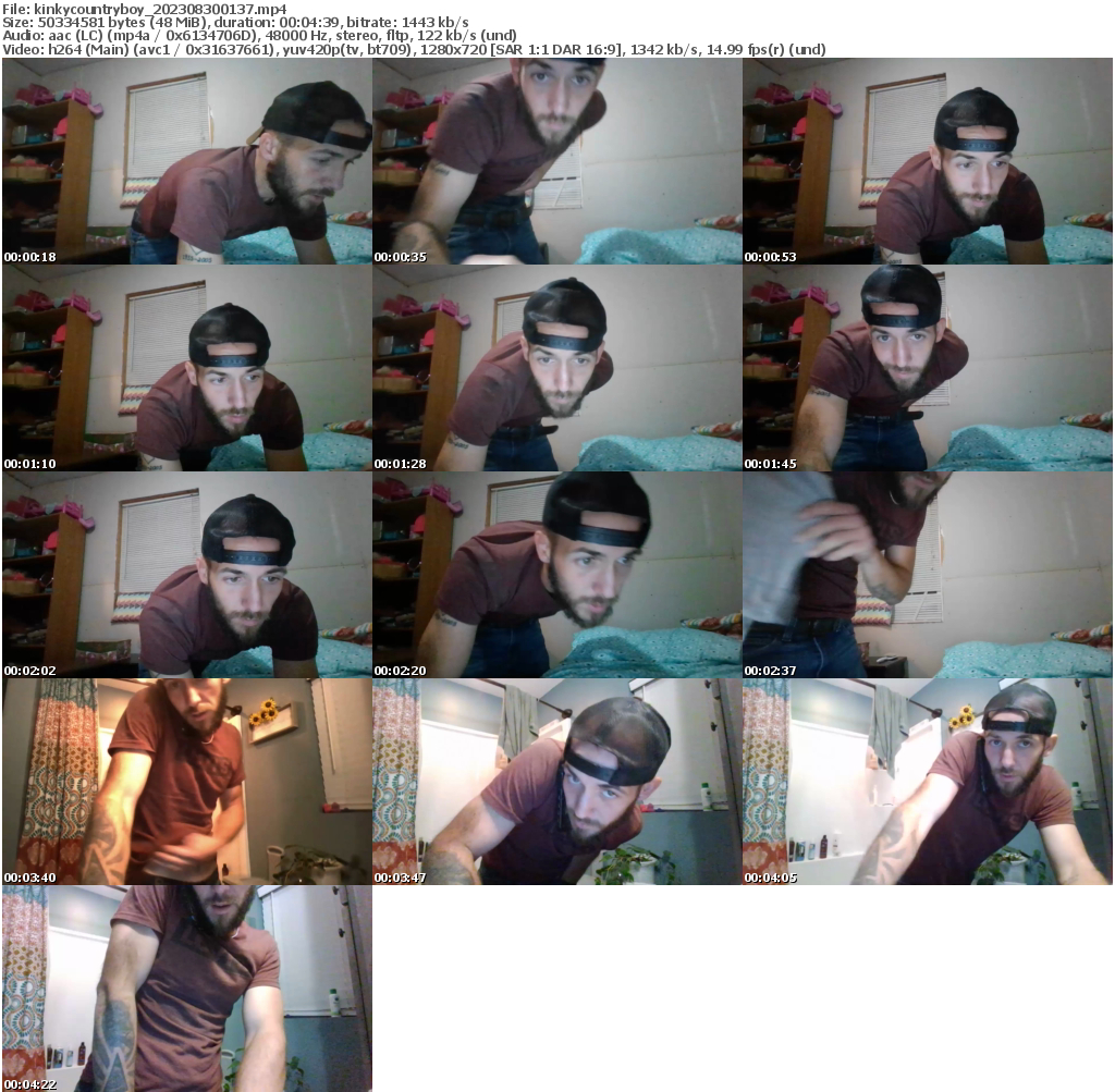 Preview thumb from kinkycountryboy on 2023-08-30 @ chaturbate
