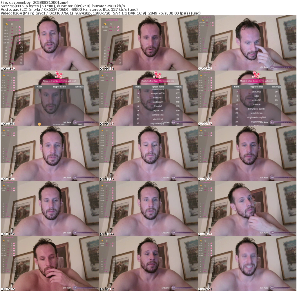 Preview thumb from gaypoonboy on 2023-08-31 @ chaturbate