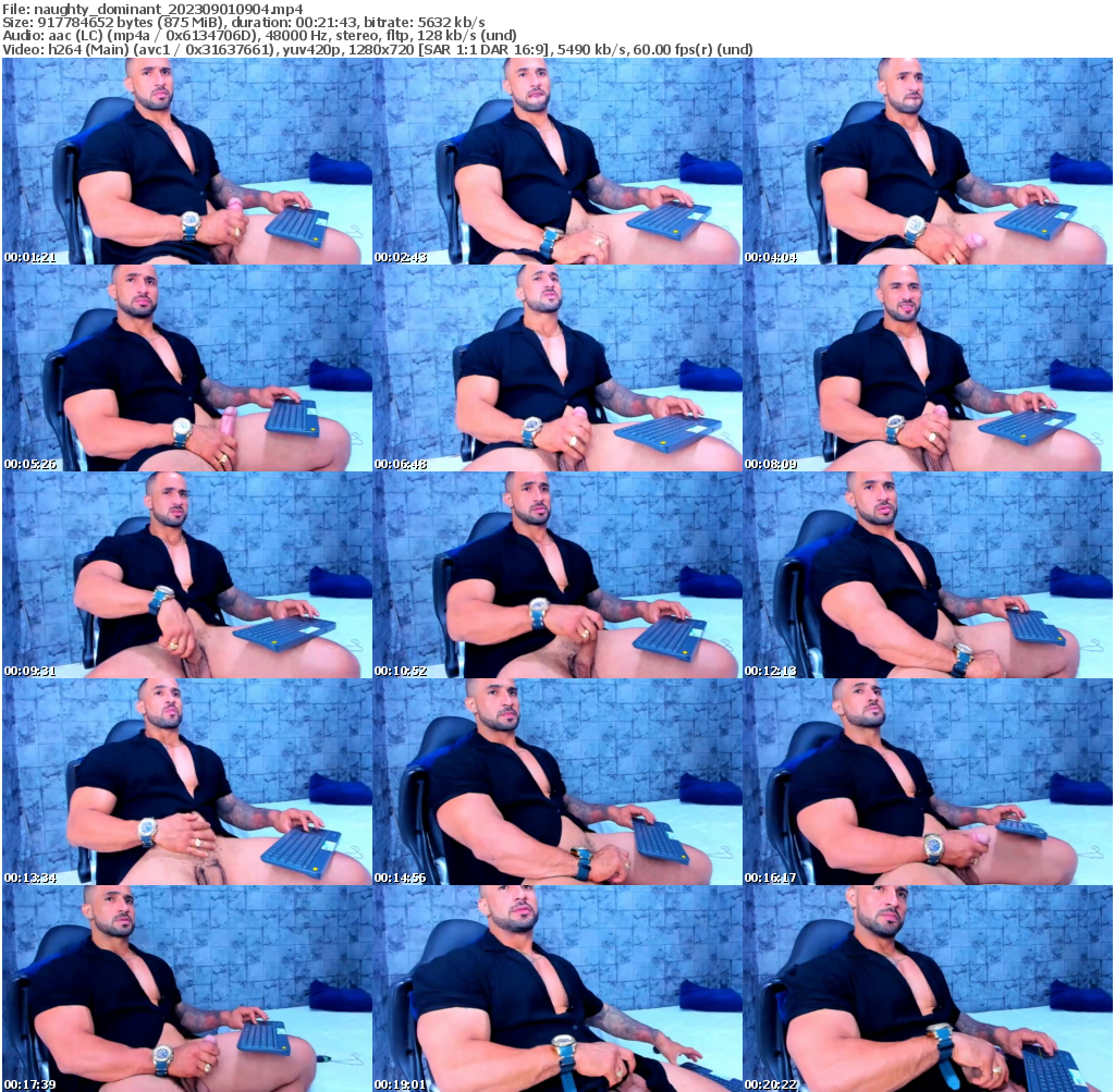 Preview thumb from naughty_dominant on 2023-09-01 @ chaturbate
