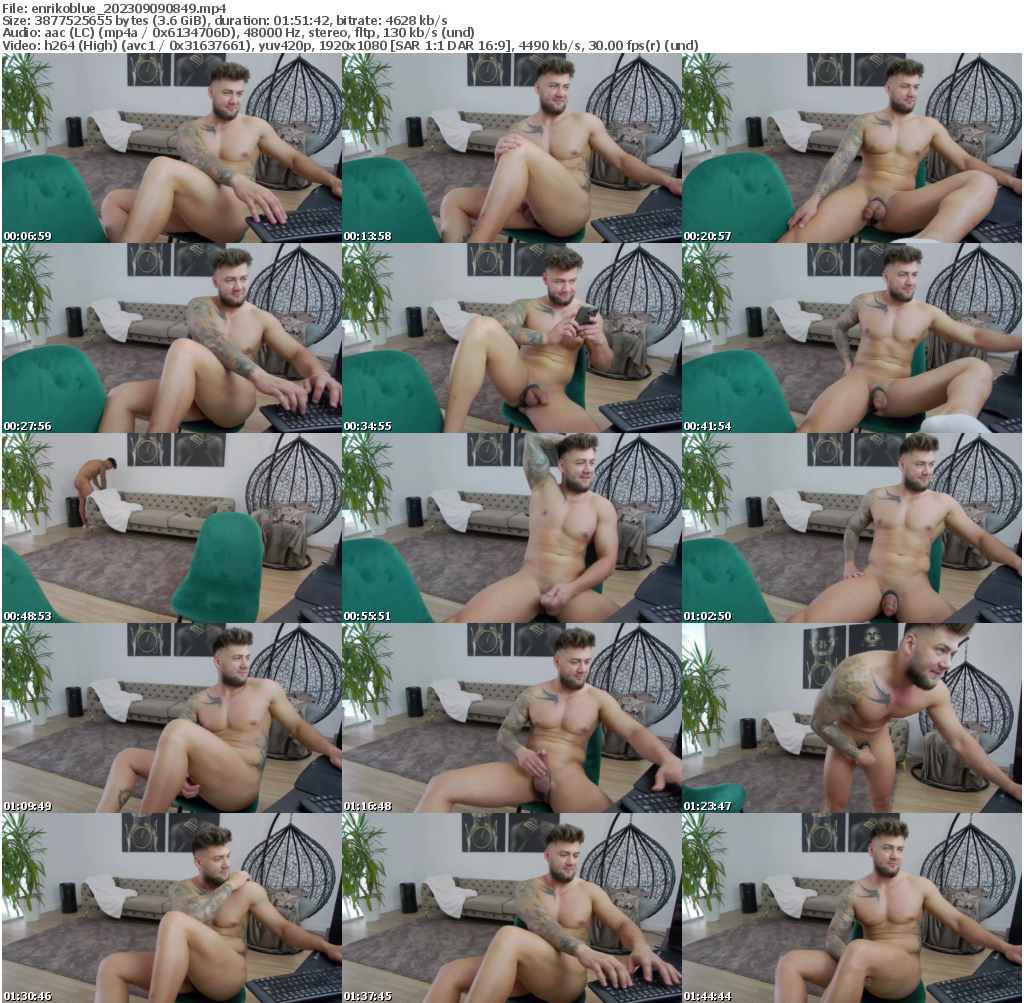 Preview thumb from enrikoblue on 2023-09-09 @ chaturbate
