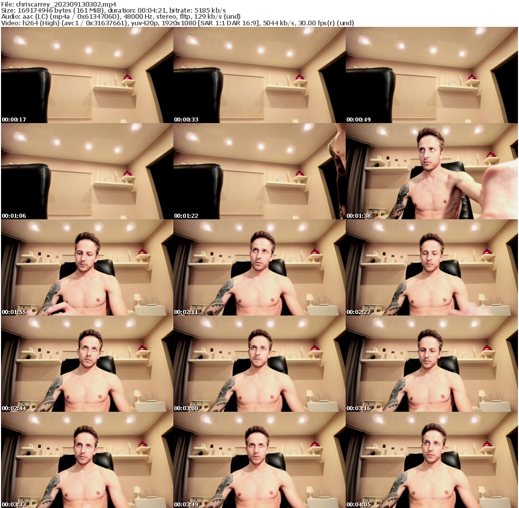 Preview thumb from chriscarrey on 2023-09-13 @ chaturbate