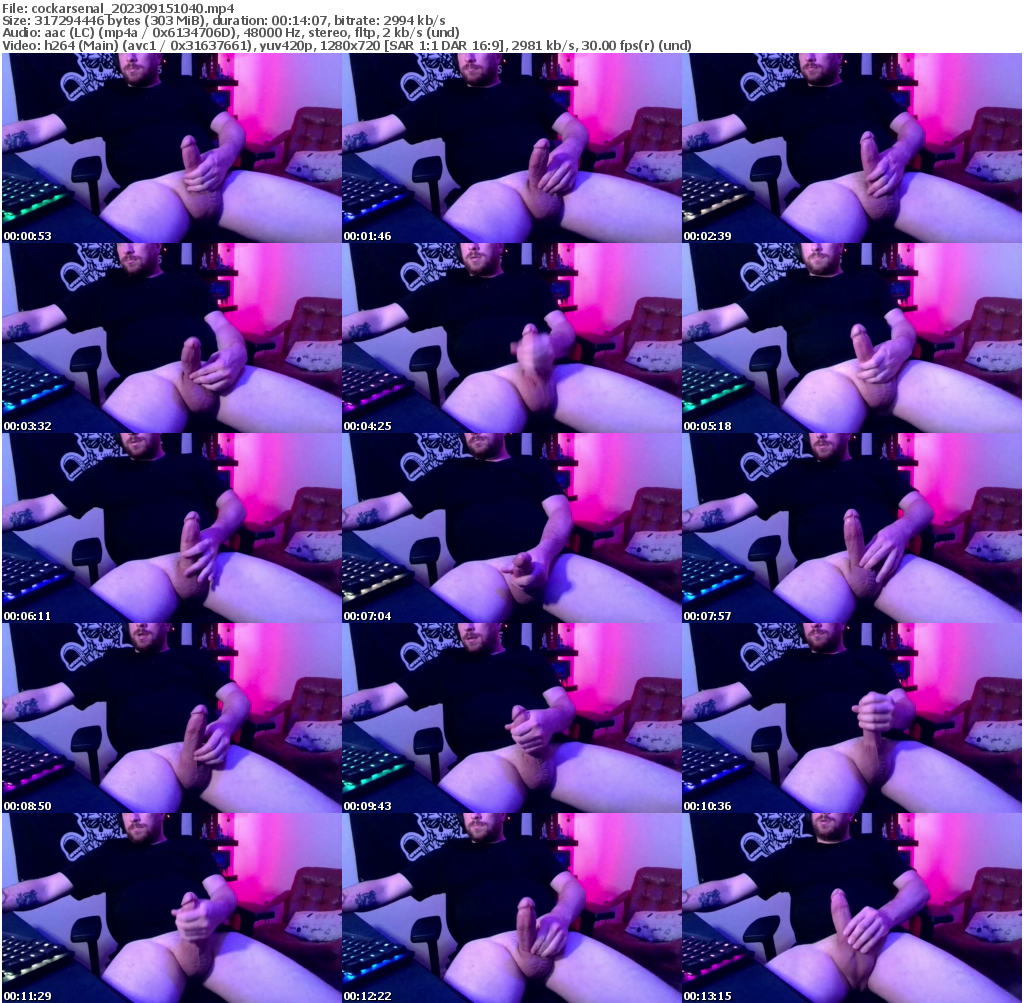 Preview thumb from cockarsenal on 2023-09-15 @ chaturbate