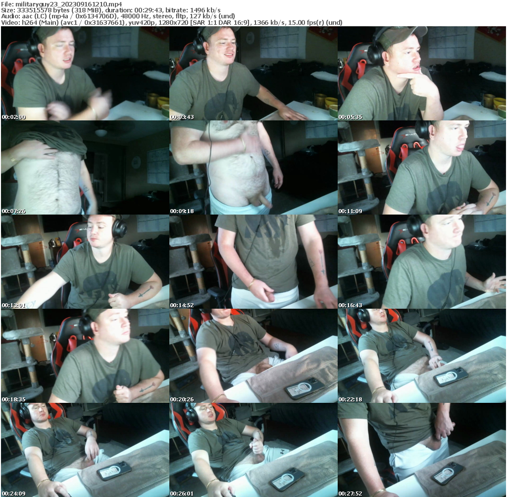 Preview thumb from militaryguy23 on 2023-09-16 @ chaturbate