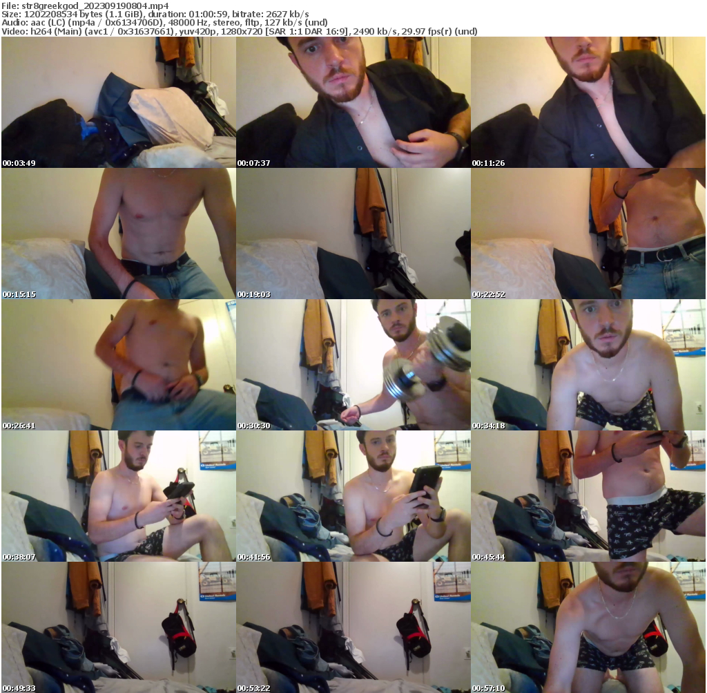 Preview thumb from str8greekgod on 2023-09-19 @ chaturbate