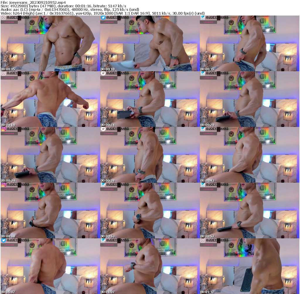 Preview thumb from joeyevans on 2023-09-21 @ chaturbate