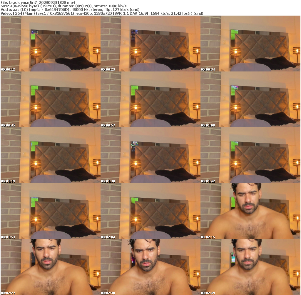 Preview thumb from bradleymartin7 on 2023-09-23 @ chaturbate