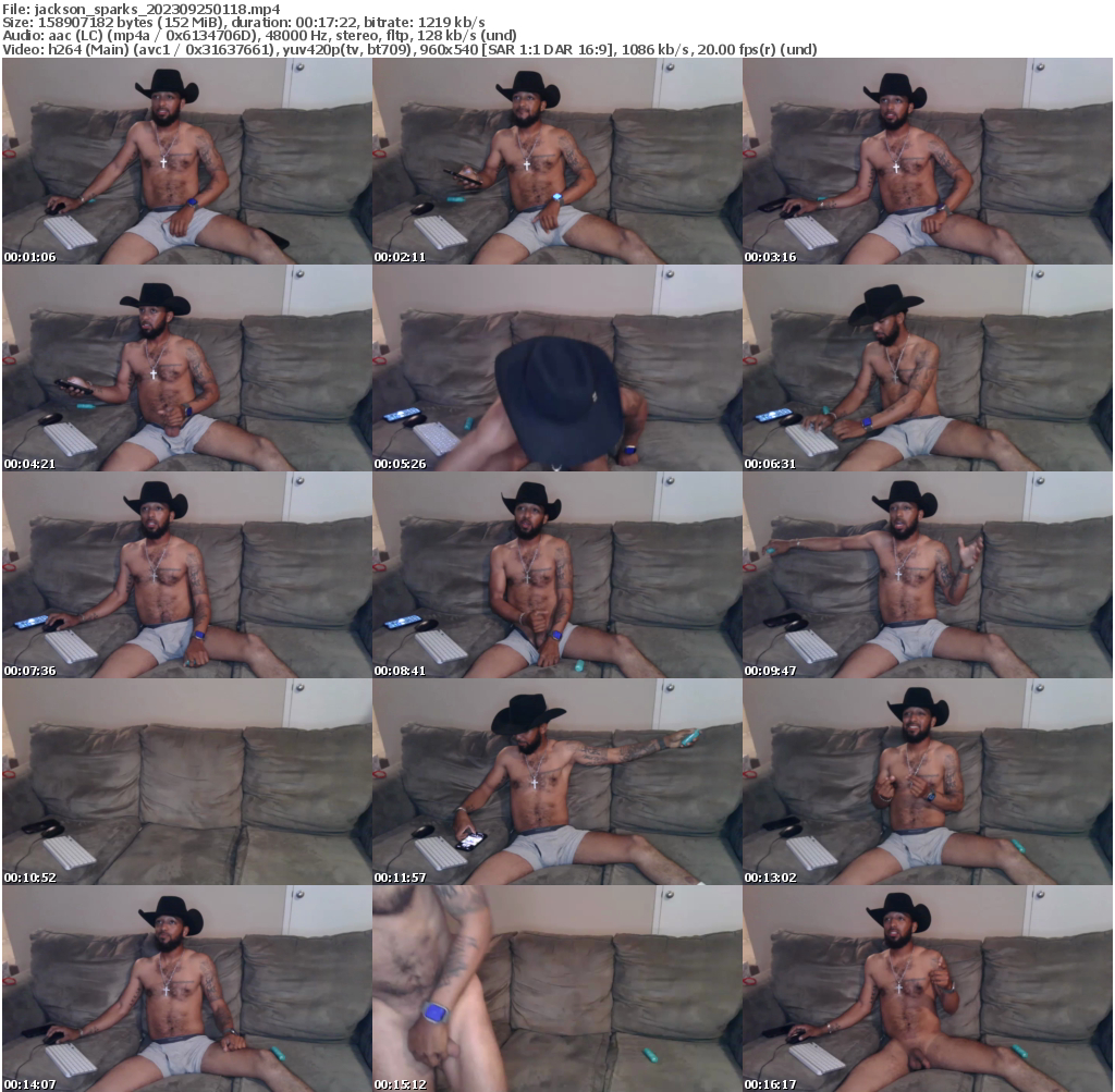 Preview thumb from jackson_sparks on 2023-09-25 @ chaturbate