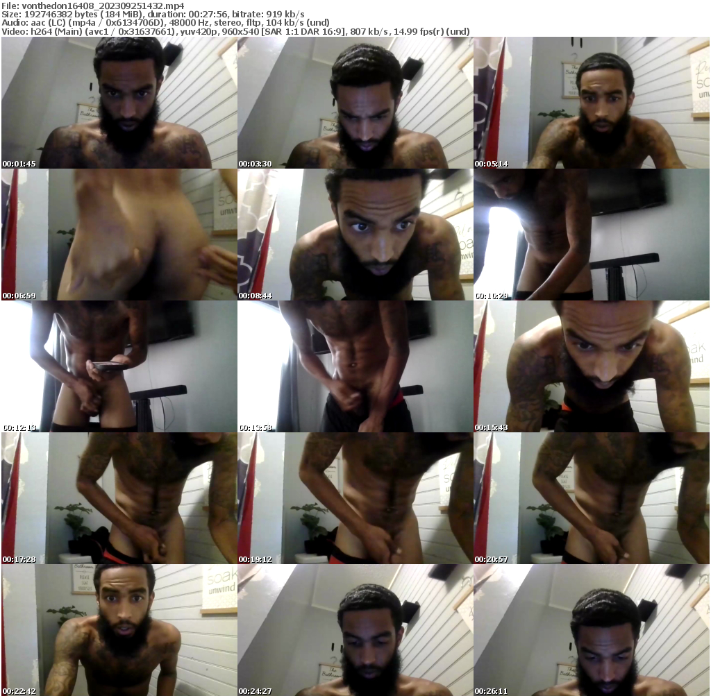 Preview thumb from vonthedon16408 on 2023-09-25 @ chaturbate