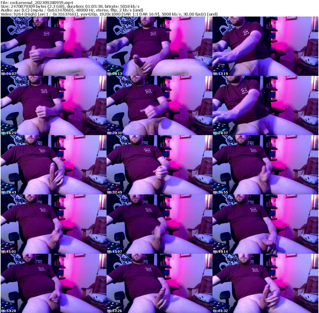 Preview thumb from cockarsenal on 2023-09-28 @ chaturbate