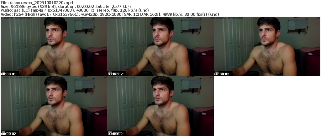 Preview thumb from deeonewon on 2023-10-01 @ chaturbate