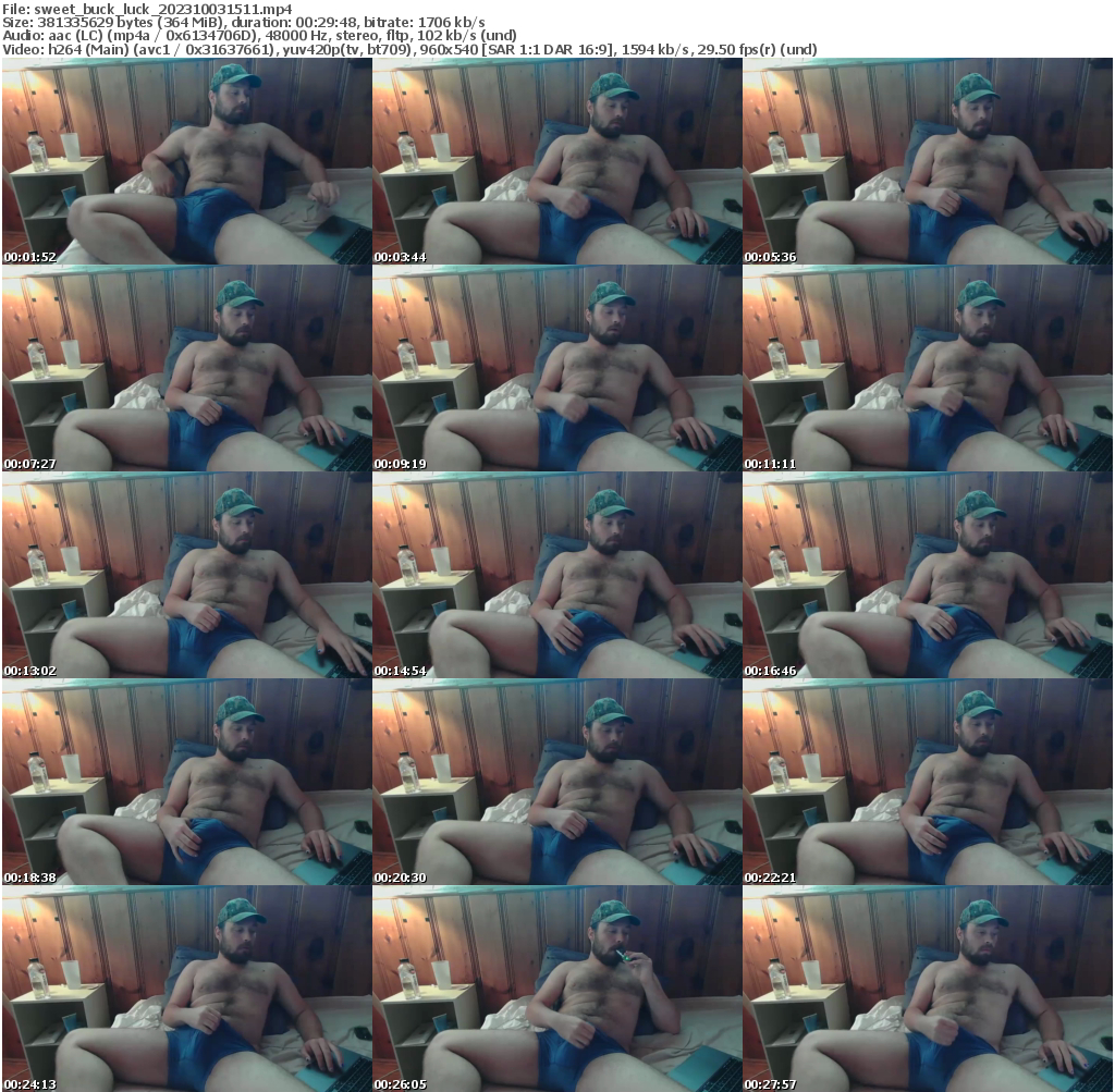 Preview thumb from sweet_buck_luck on 2023-10-03 @ chaturbate