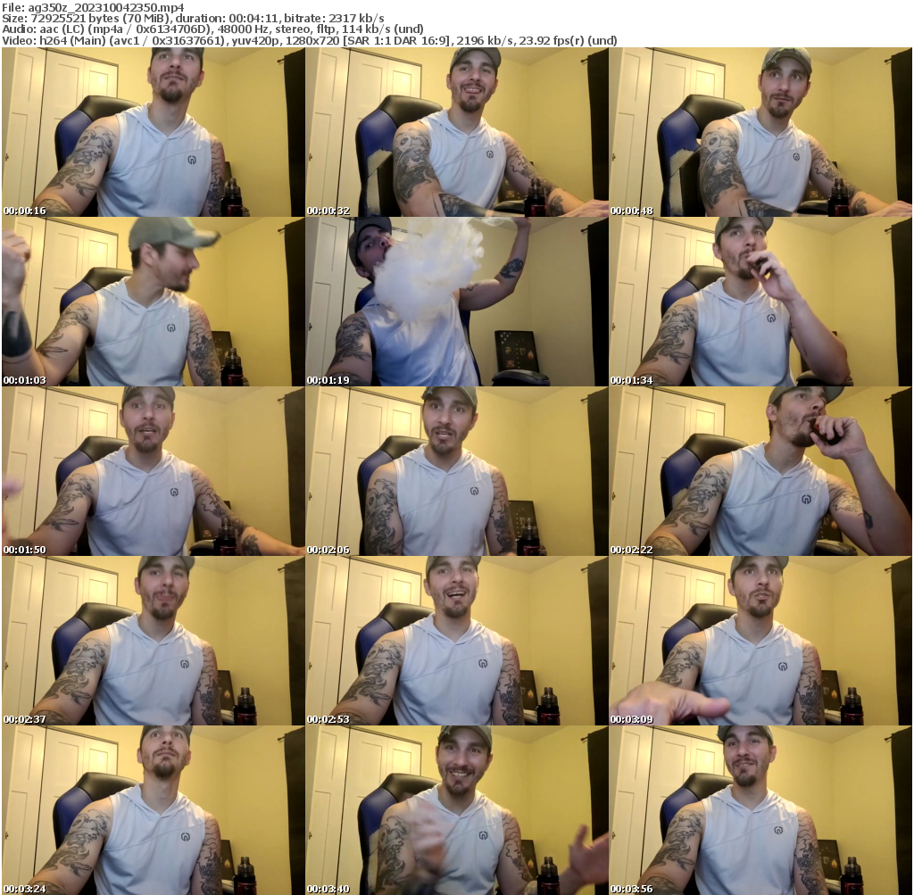 Preview thumb from ag350z on 2023-10-04 @ chaturbate