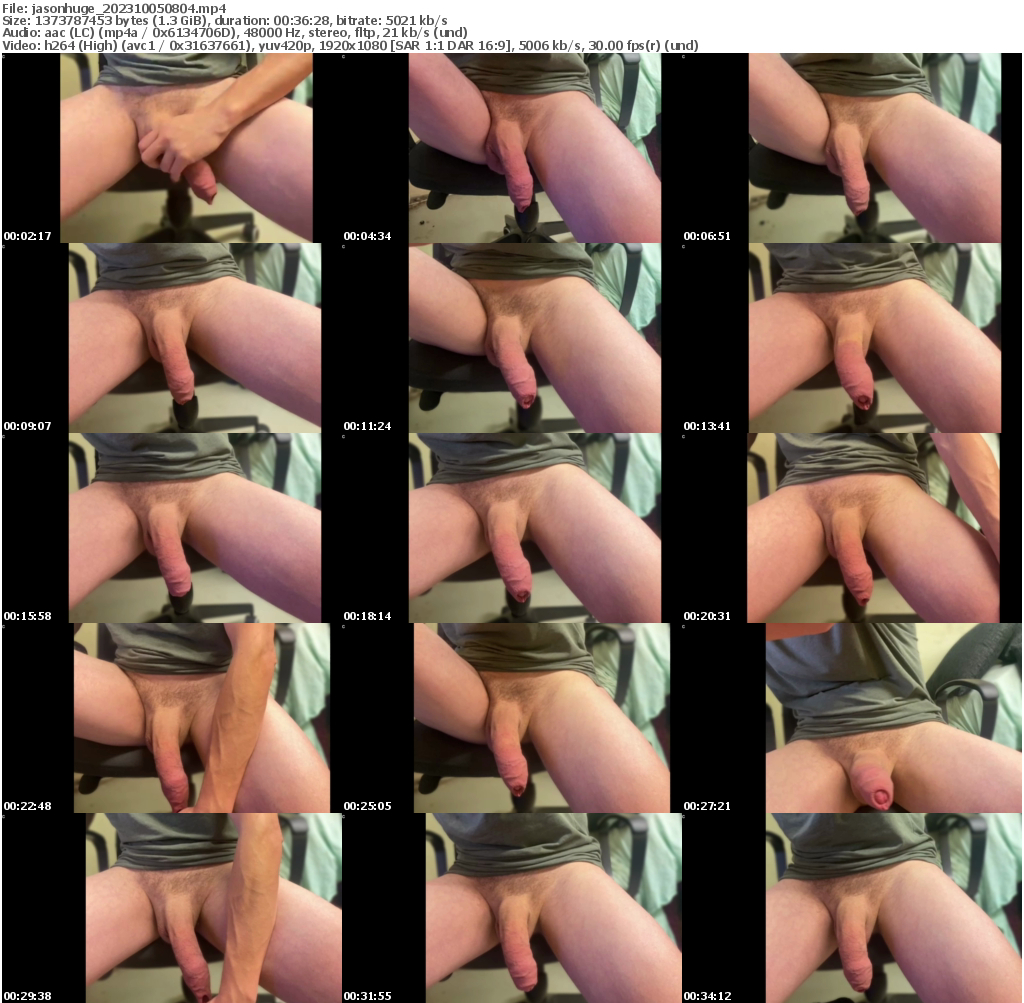 Preview thumb from jasonhuge on 2023-10-05 @ chaturbate