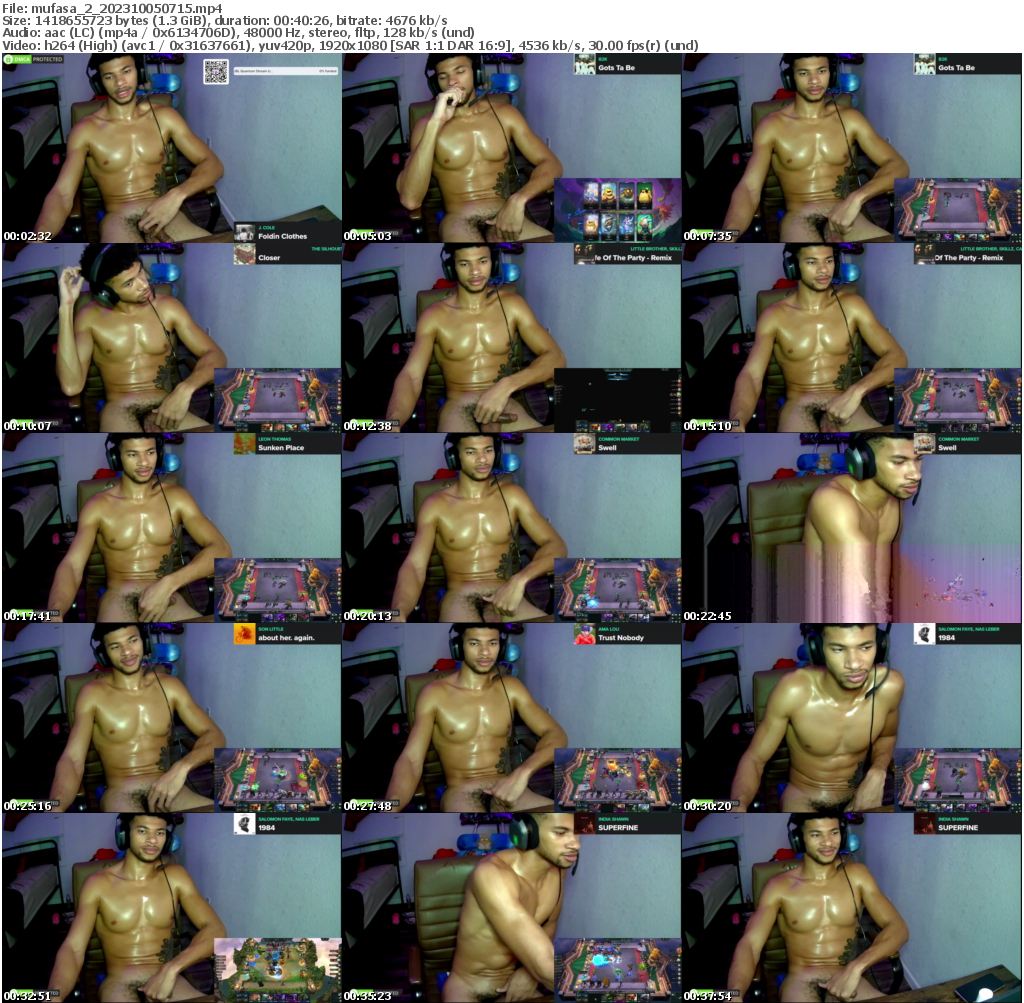 Preview thumb from mufasa_2 on 2023-10-05 @ chaturbate