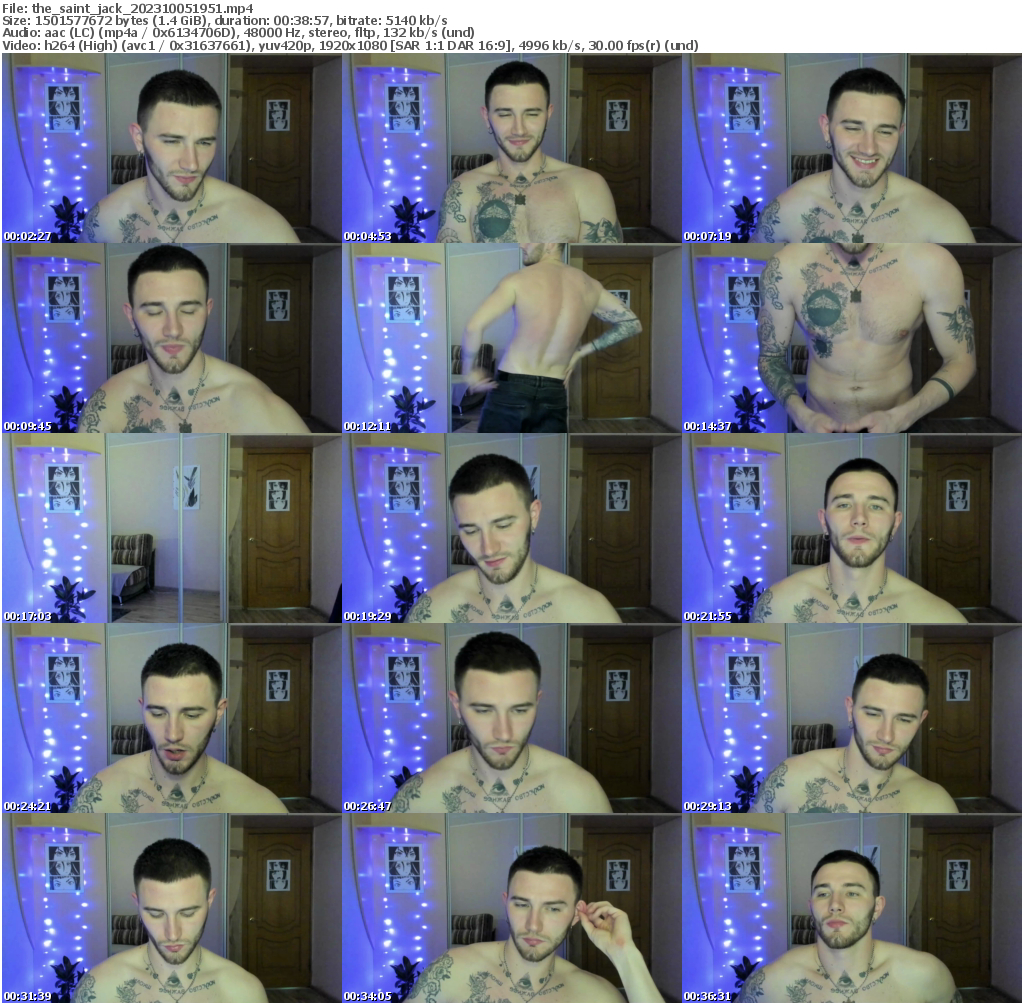 Preview thumb from the_saint_jack on 2023-10-05 @ chaturbate