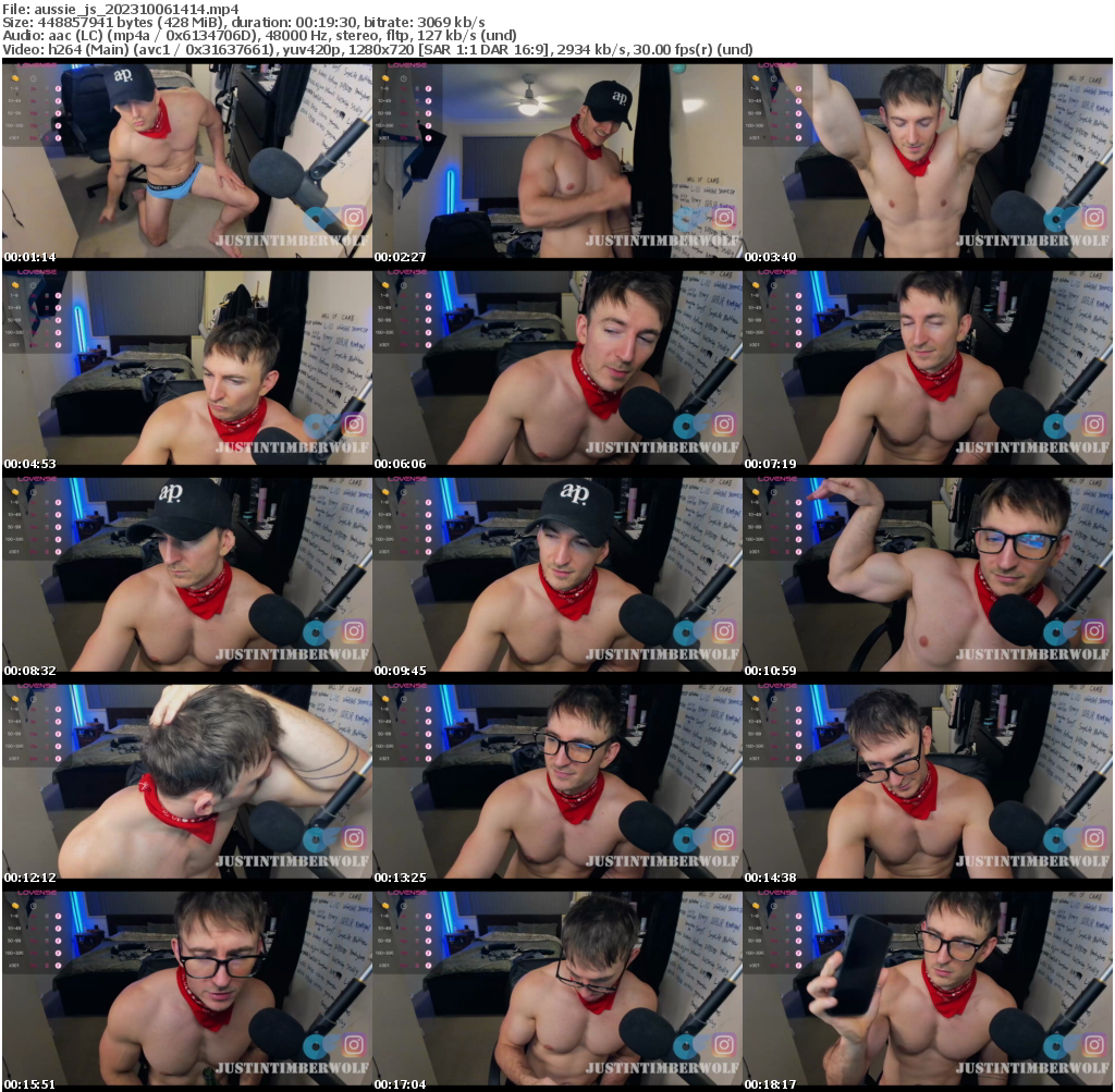 Preview thumb from aussie_js on 2023-10-06 @ chaturbate