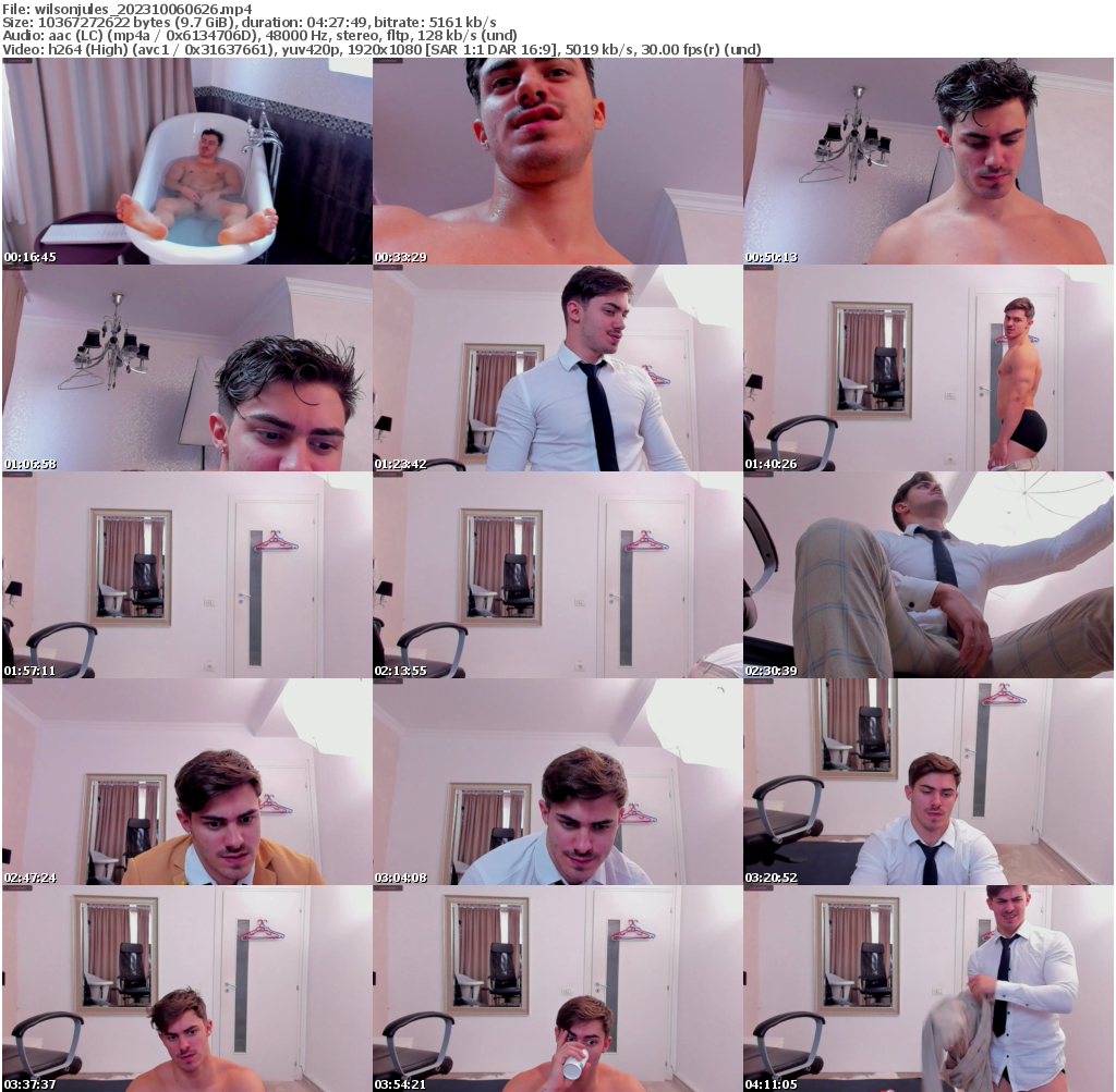 Preview thumb from wilsonjules on 2023-10-06 @ chaturbate