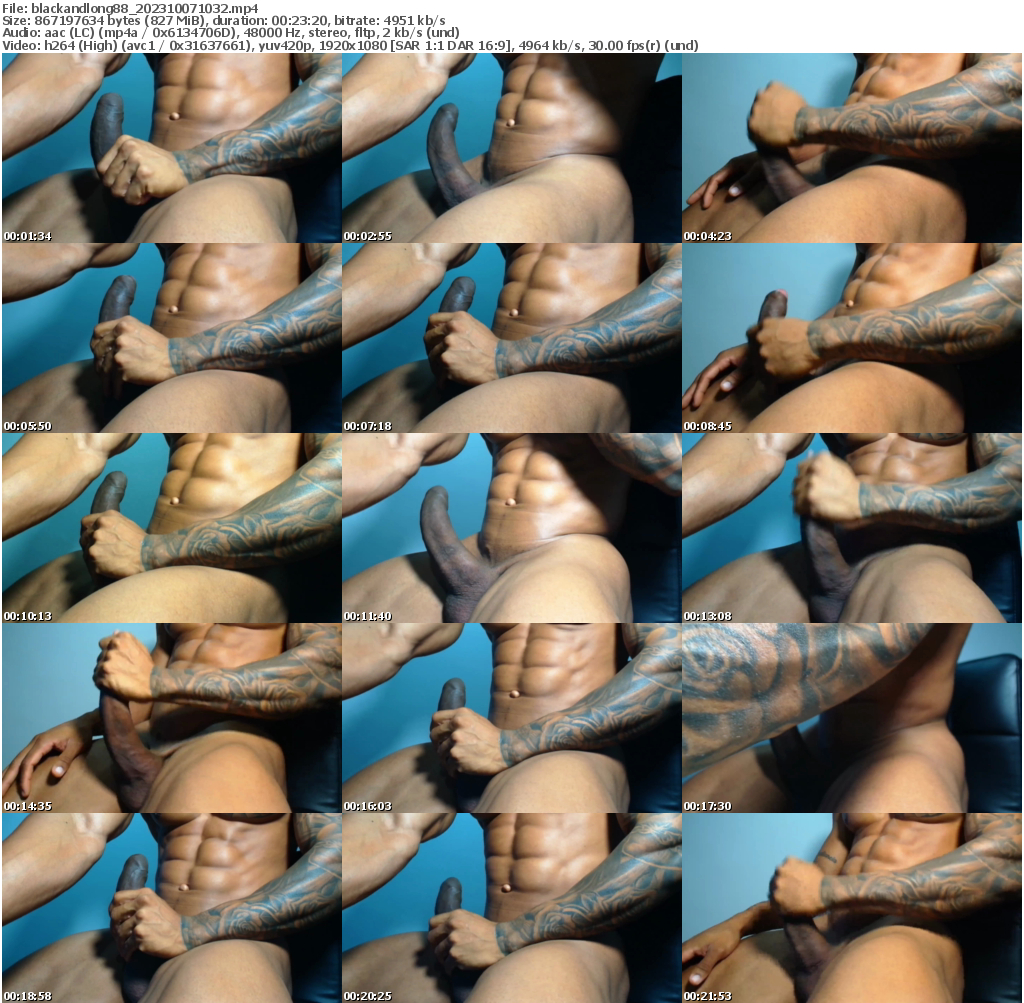 Preview thumb from blackandlong88 on 2023-10-07 @ chaturbate