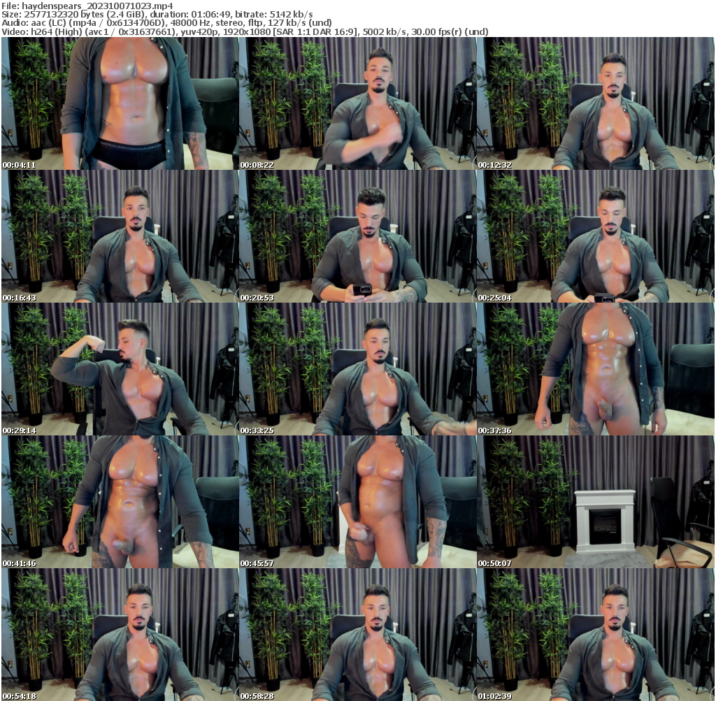 Preview thumb from haydenspears on 2023-10-07 @ chaturbate