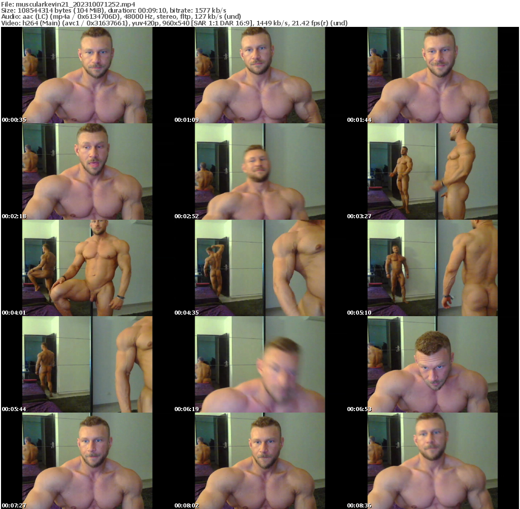Preview thumb from muscularkevin21 on 2023-10-07 @ chaturbate