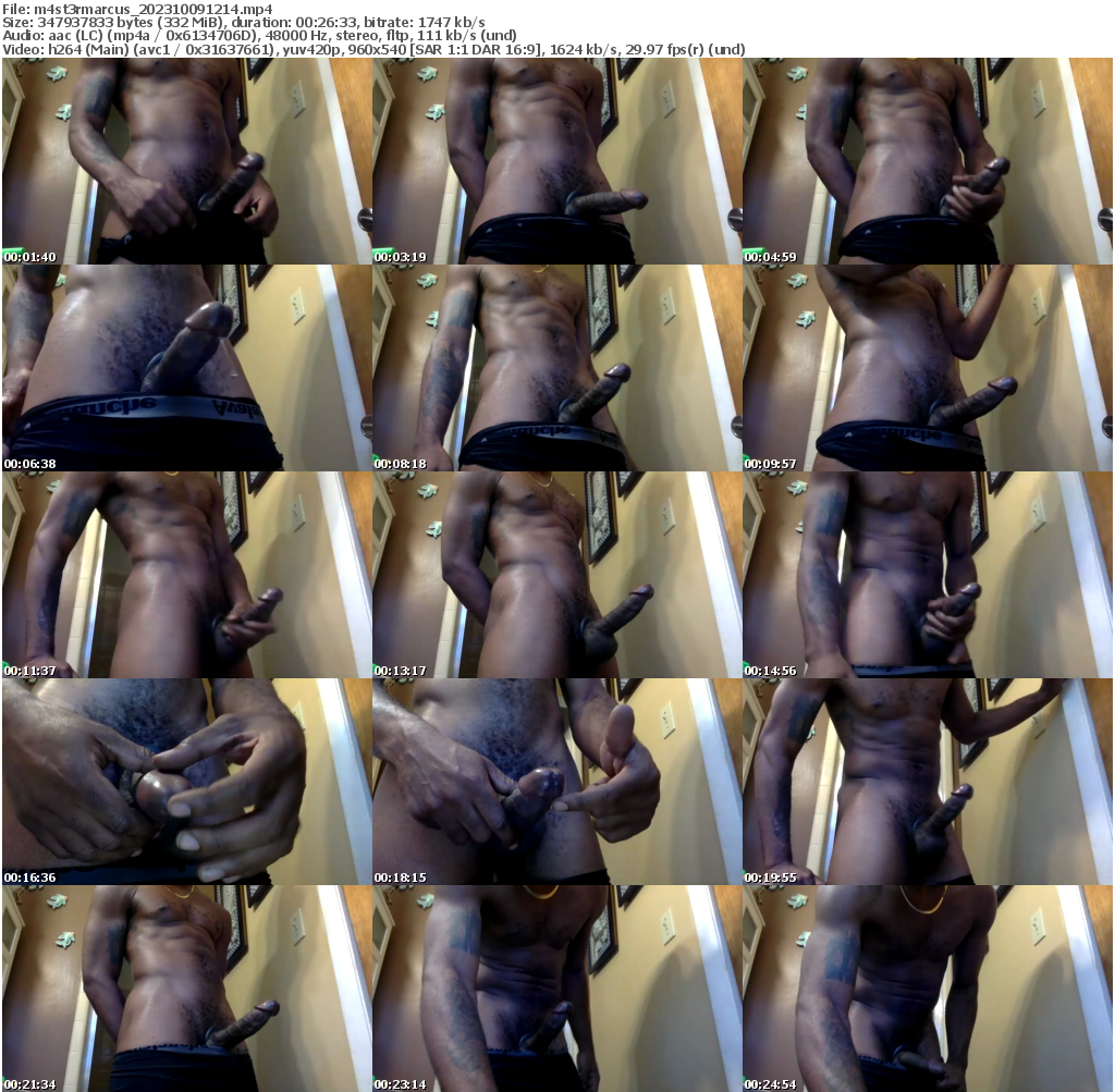 Preview thumb from m4st3rmarcus on 2023-10-09 @ chaturbate