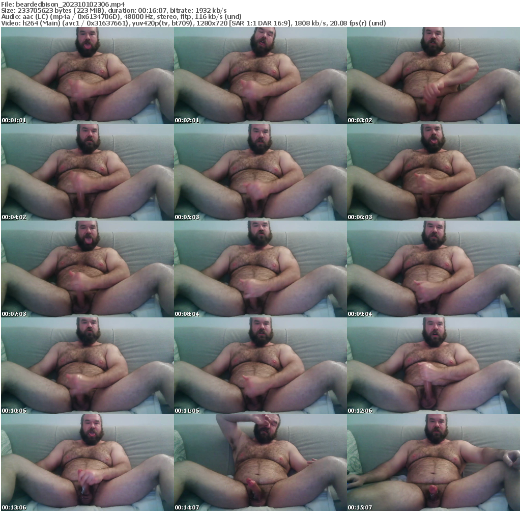 Preview thumb from beardedbison on 2023-10-10 @ chaturbate