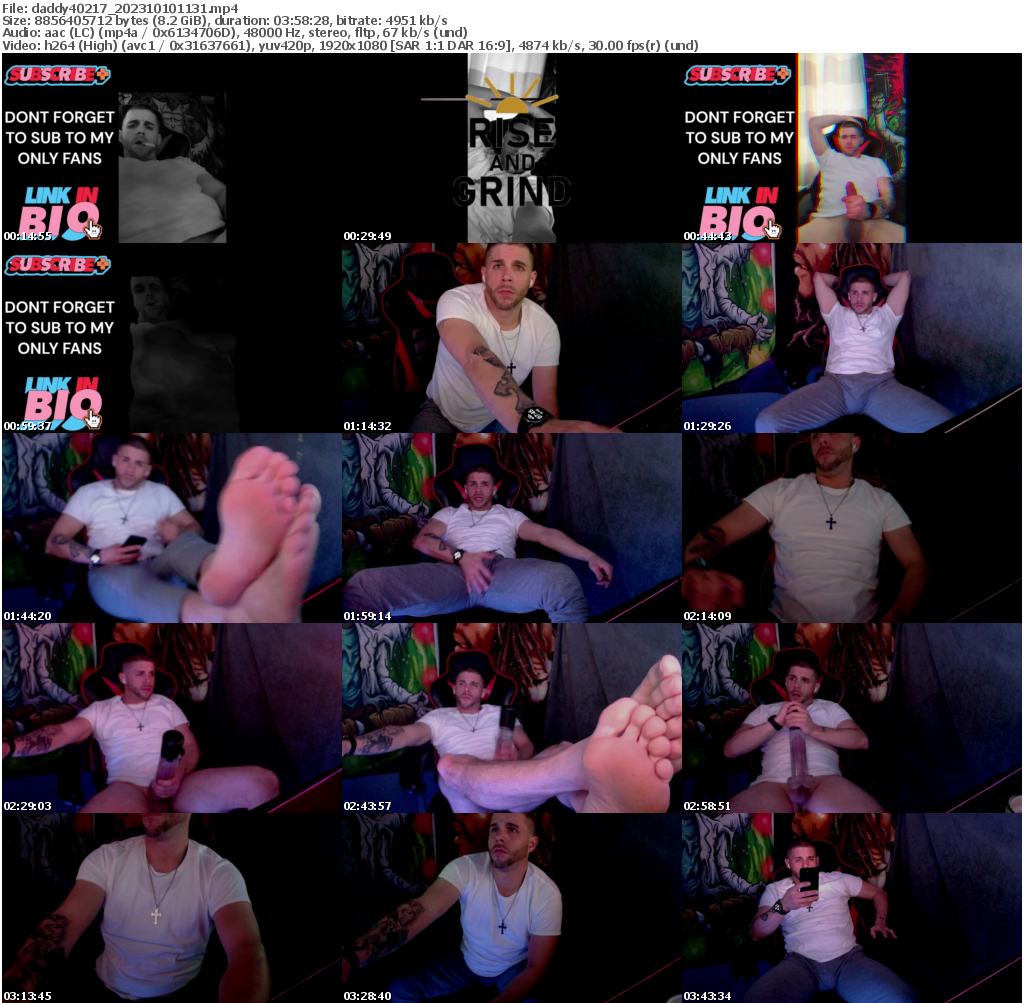 Preview thumb from daddy40217 on 2023-10-10 @ chaturbate