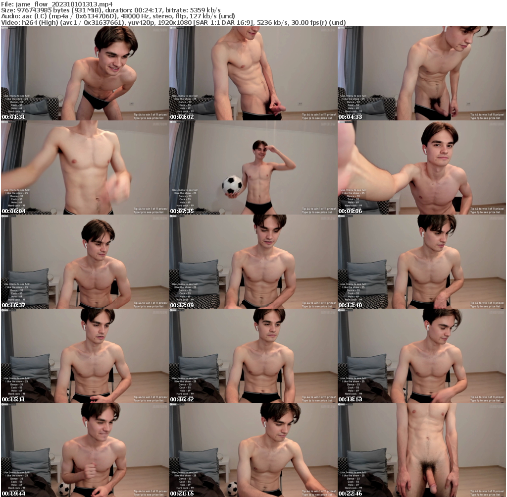 Preview thumb from jame_flow on 2023-10-10 @ chaturbate