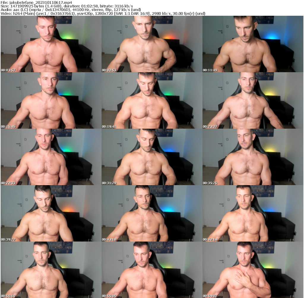 Preview thumb from jakubstefano on 2023-10-11 @ chaturbate