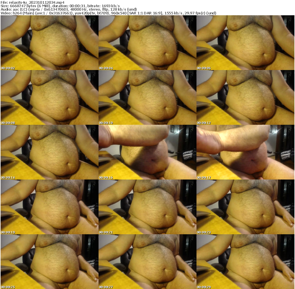 Preview thumb from relaxits4u on 2023-10-11 @ chaturbate