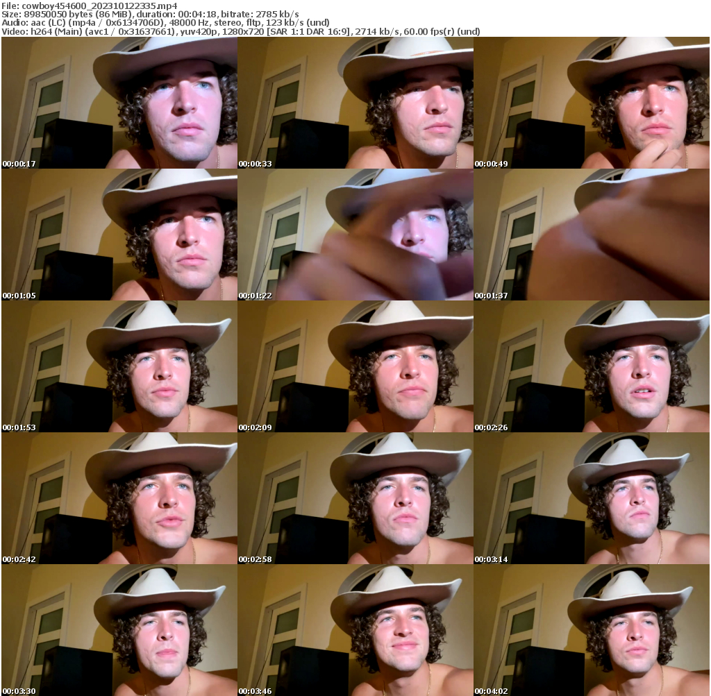 Preview thumb from cowboy454600 on 2023-10-12 @ chaturbate