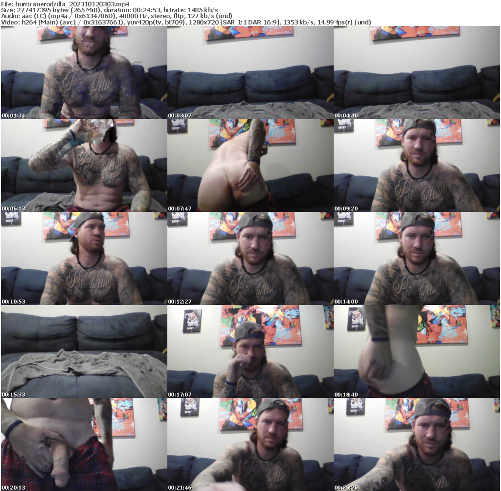 Preview thumb from hurricanerodzilla on 2023-10-12 @ chaturbate