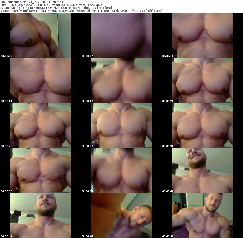 Preview thumb from muscularkevin21 on 2023-10-13 @ chaturbate